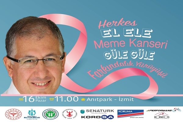Meme kanserine karşı pazar günü yürüyüş var