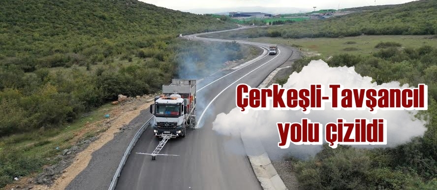 Çerkeşli-Tavşancıl  yolu çizildi