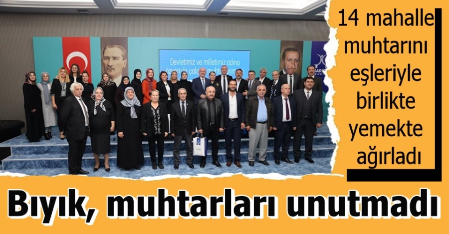 Bıyık, muhtarları unutmadı