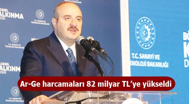Ar-Ge harcamaları 82 milyar TL’ye yükseldi