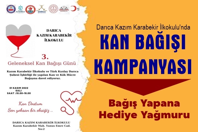 Bağış Yapana Hediye Yağmuru