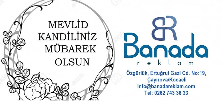 BANADA REKLAM MEVLİD KANDİLİNİ KUTLADI