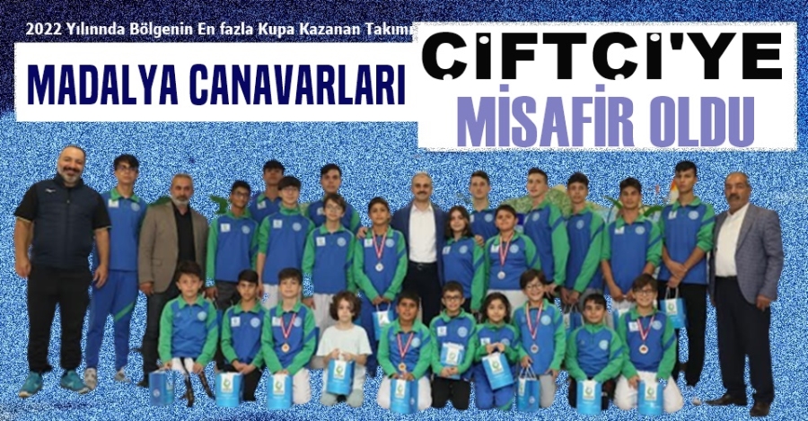 Çiftçi, başarılı sporcuları kabul etti