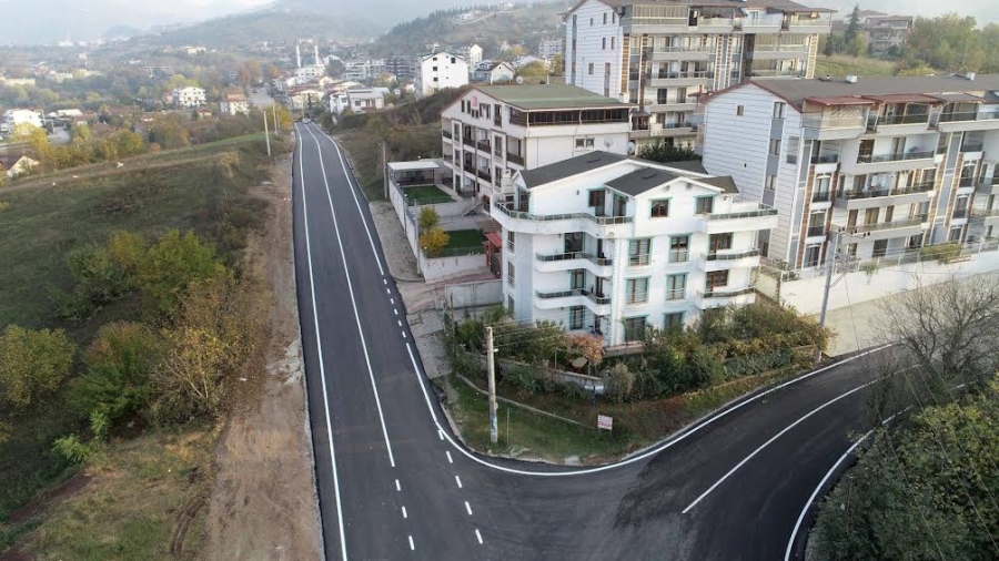 Caddelere yol çizgisi