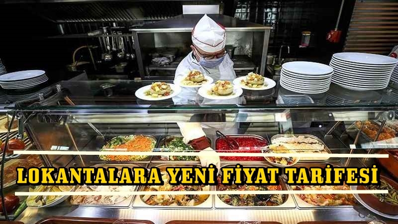 Lokantalara Yeni Tarife