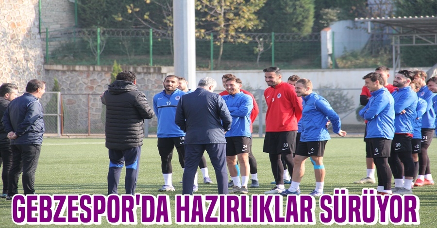 Gebzespor’da Tayfunspor maçı hazırlıkları sürüyor
