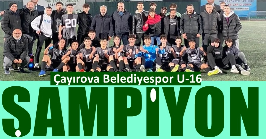 ÇESK U-16 ŞAMPİYON