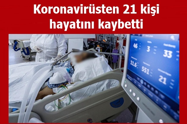21 kişinin korona virüsten hayatını kaybetti