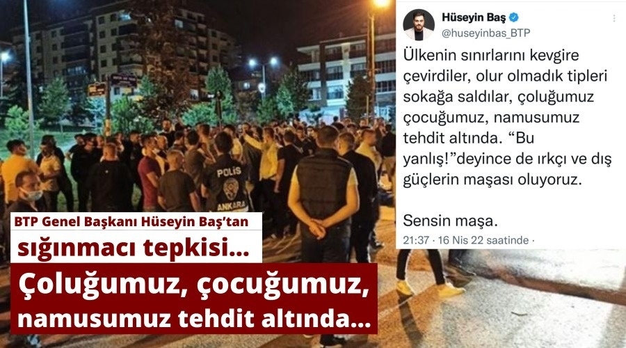 “Çoluğumuz, çocuğumuz, namusumuz tehdit altında”