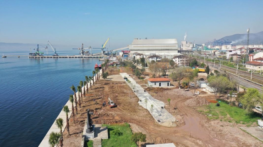 Körfez Atalar Sahil Parkı son aşamada