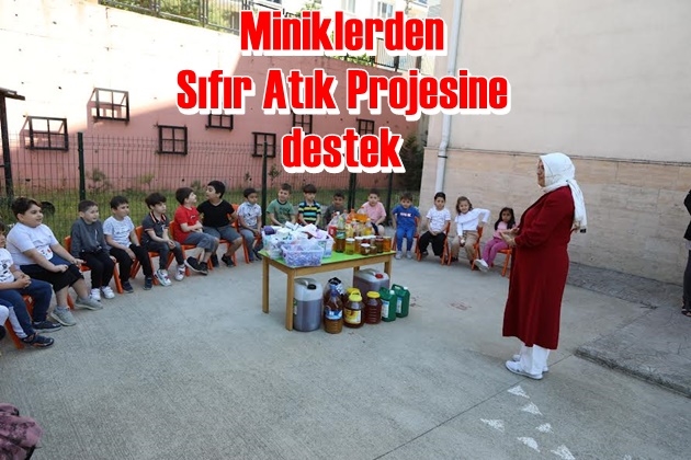 Miniklerden Sıfır Atık Projesine destek