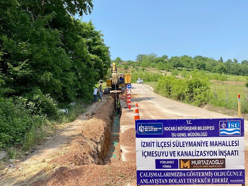 İZMİT SÜLEYMANİYE MAHALLESİ’NE SAĞLIKLI ALTYAPI ÇALIŞMALARI