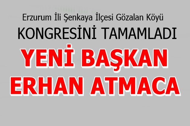 Yeni Başkan Erhan Atmaca