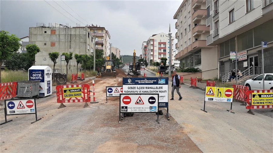 GEBZE YAVUZ SELİM MAHALLESİNE YENİ YAĞMURSUYU HATTI