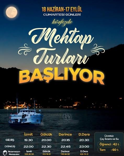 Körfez’de Mehtap ve Büyük Ada Turları başlıyor