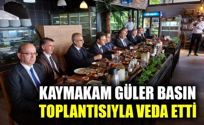 Kaymakam Güler basın toplantısıyla veda etti