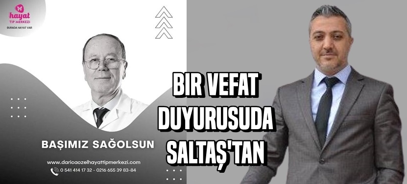 Bir Vefat Duyurusuda Saltaş