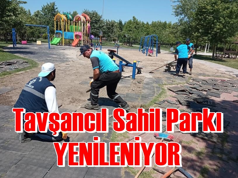 Tavşancıl Sahil Parkı Yenileniyor