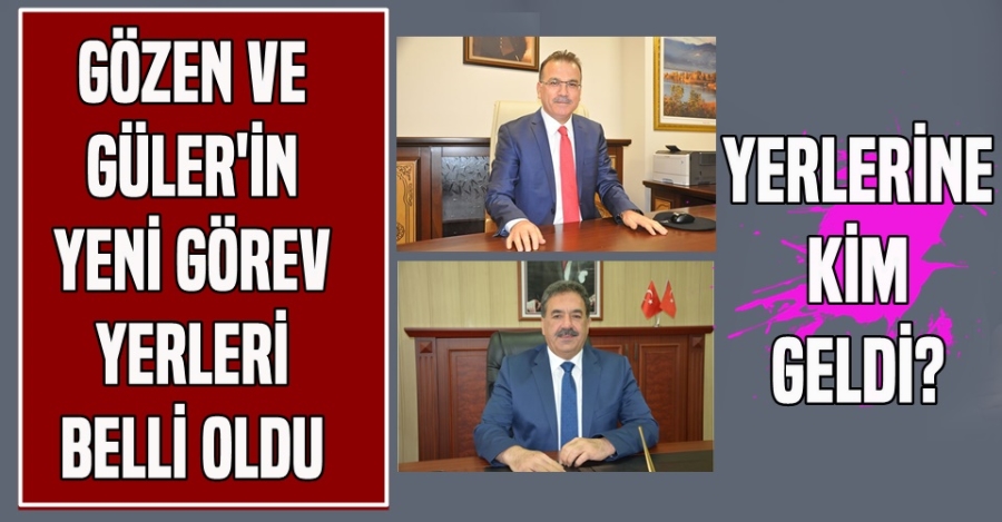İşte Kaymakamların Görev Yerleri