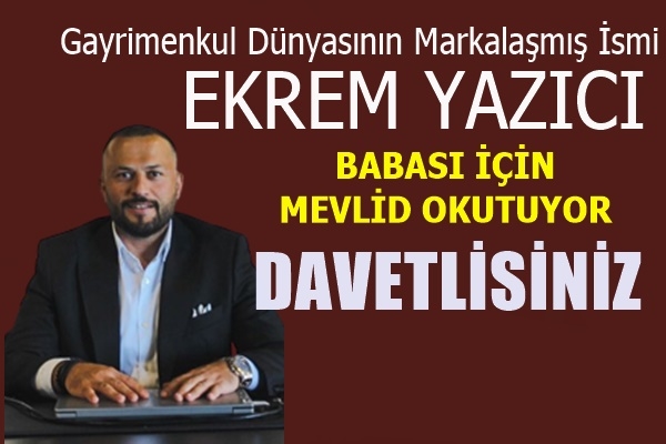 Ekrem Yazıcı Babası İçin Mevlid Okutuyor