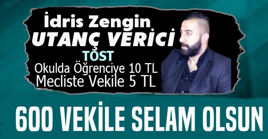 İdris Zengin: Utanç Verici
