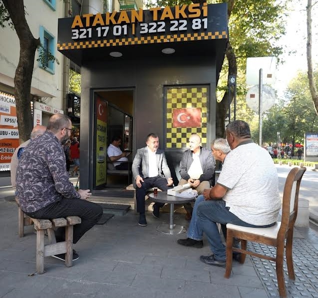 Başkan Büyükakın ile Atakan Taksi esnafının keyifli sohbeti   