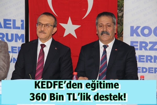 KEDFE’den eğitime 360 Bin TL’lik destek!