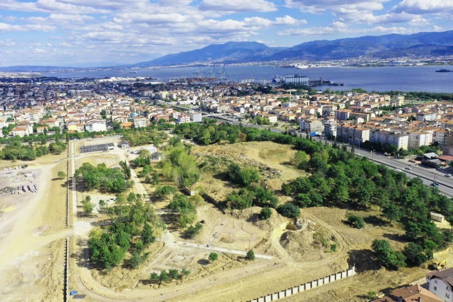 Derince Sağlıklı Yaşam Parkı havadan görüntülendi   