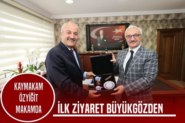 Büyükgöz’den Kaymakam Özyiğit’e Hayırlı Olsun Ziyareti