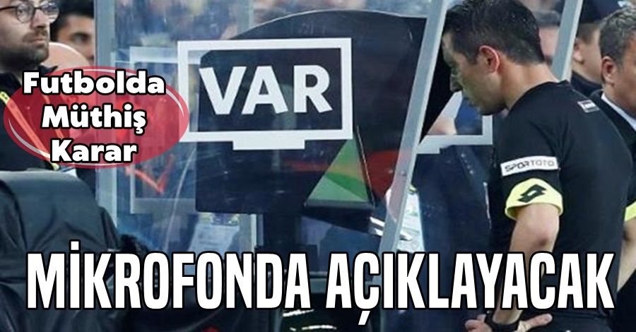 Futbolda Müthiş Uygulama Başlıyor