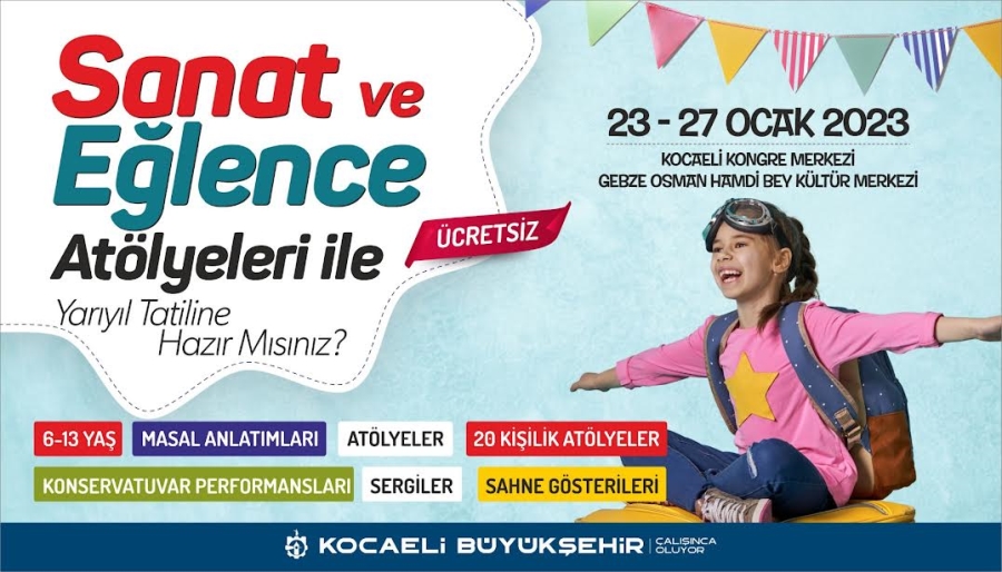 Yarıyıl tatilinde sanat ve eğlence atölyeleri