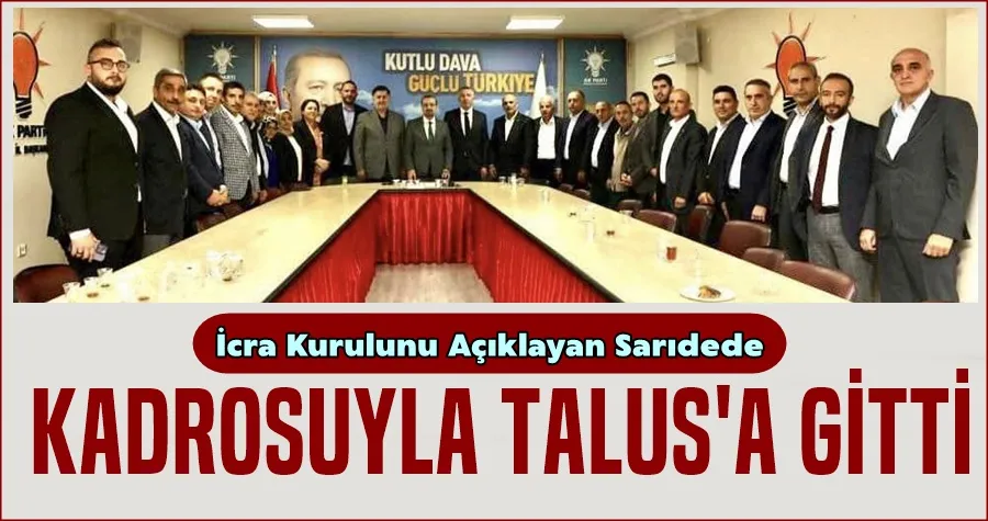 İcra Kurulunu Açıklayan Sarıdede Kadrosuyla Talus