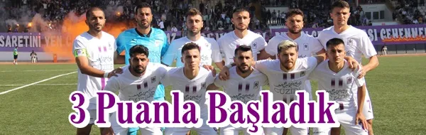 Menekşe 3 Puanla Başladı