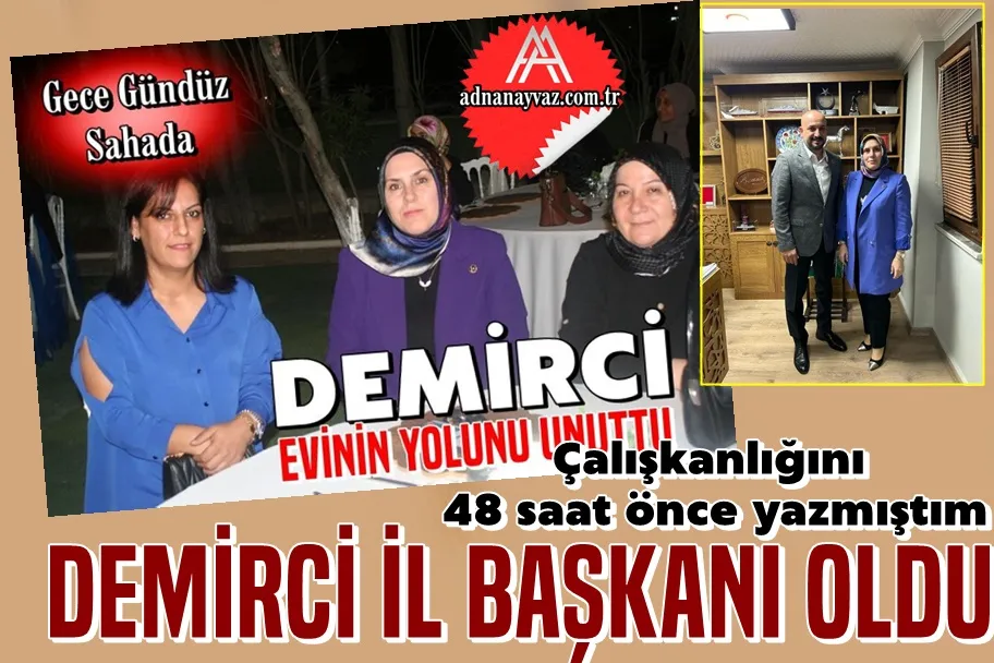 MHP İl kadın Kolları Başkanı Demirci Oldu