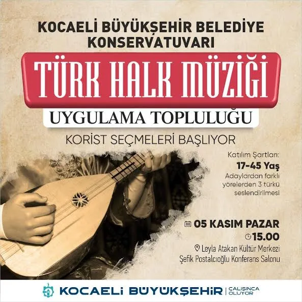 Konservatuvar korist seçmeleri başlıyor