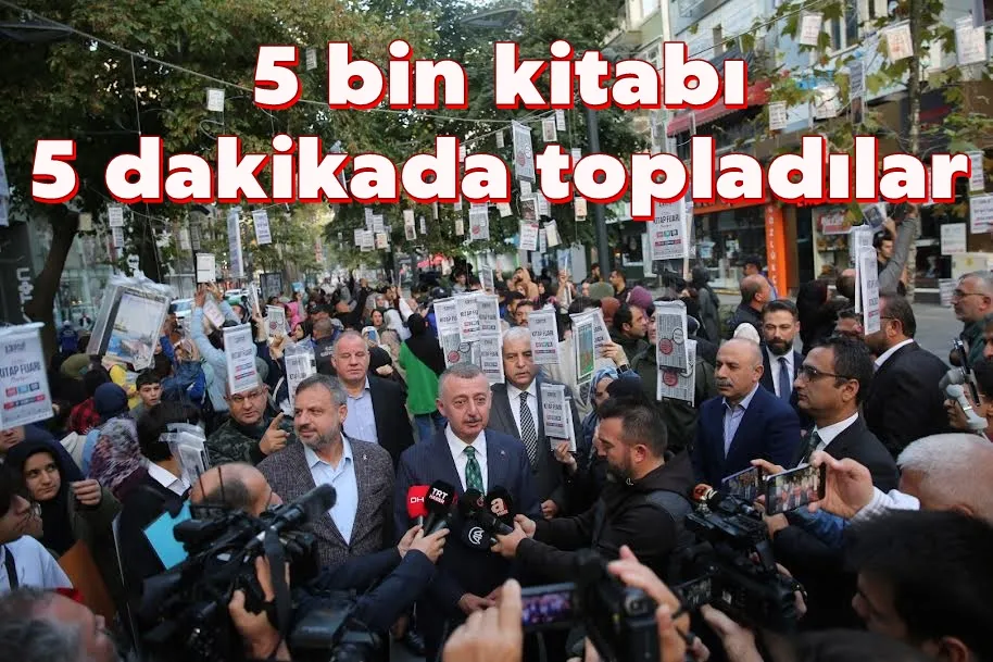 5 bin kitabı 5 dakikada topladılar