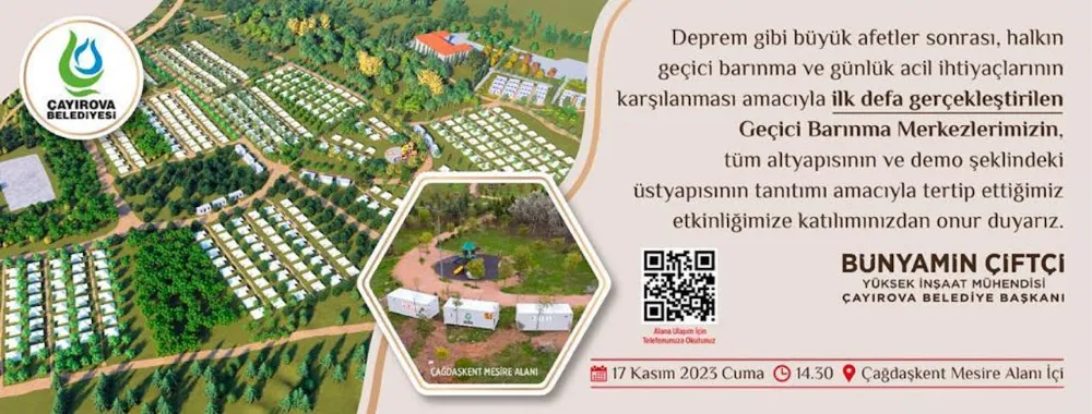 Geçici Barınma Merkezi’nin tanıtımı yapılacak