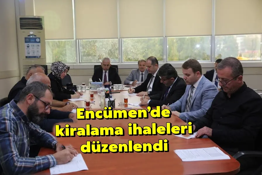 Encümen’de kiralama ihaleleri düzenlendi