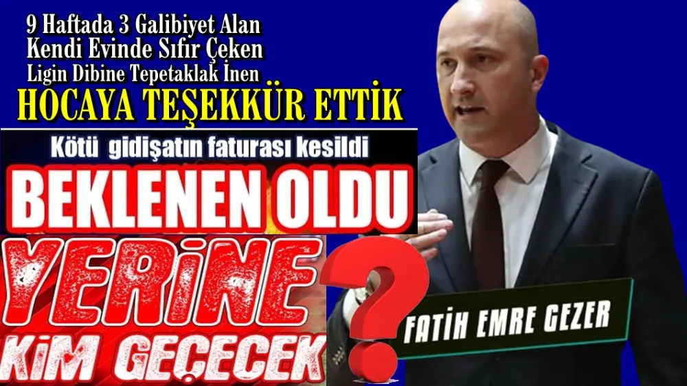 ÇESK Gezer İle Yollarını Ayırdı