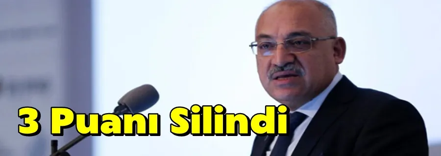 3 Puanı Silindi
