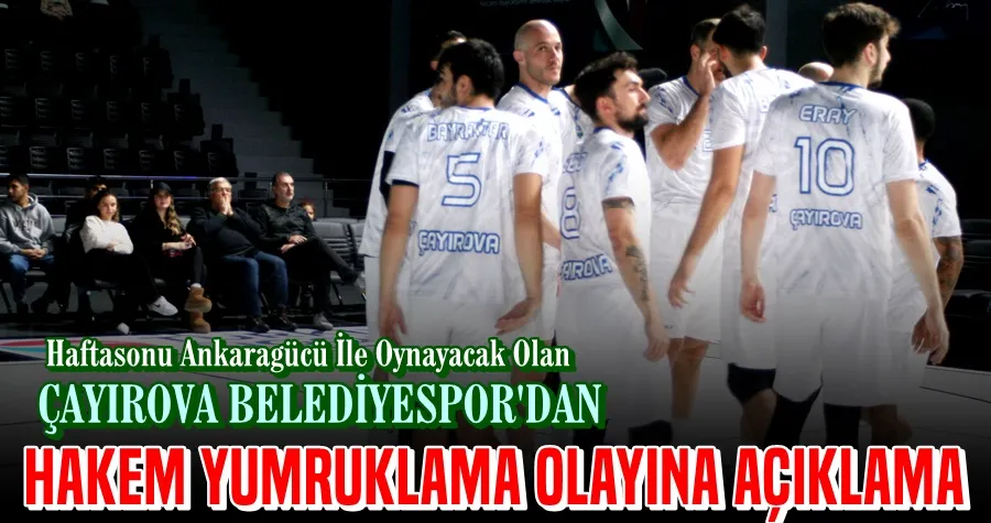 Çayırova Belediyespor hakem yumruklama olayına açıklama yaptı