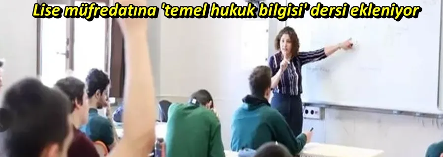 Lise müfredatına 