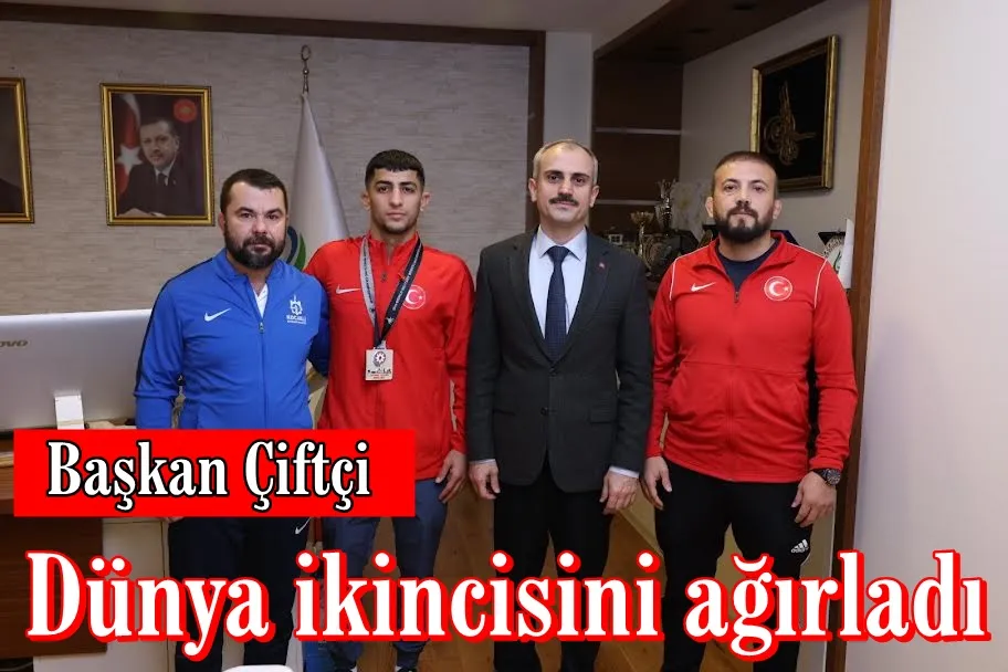 Başkan Çiftçi, Dünya ikincisini ağırladı