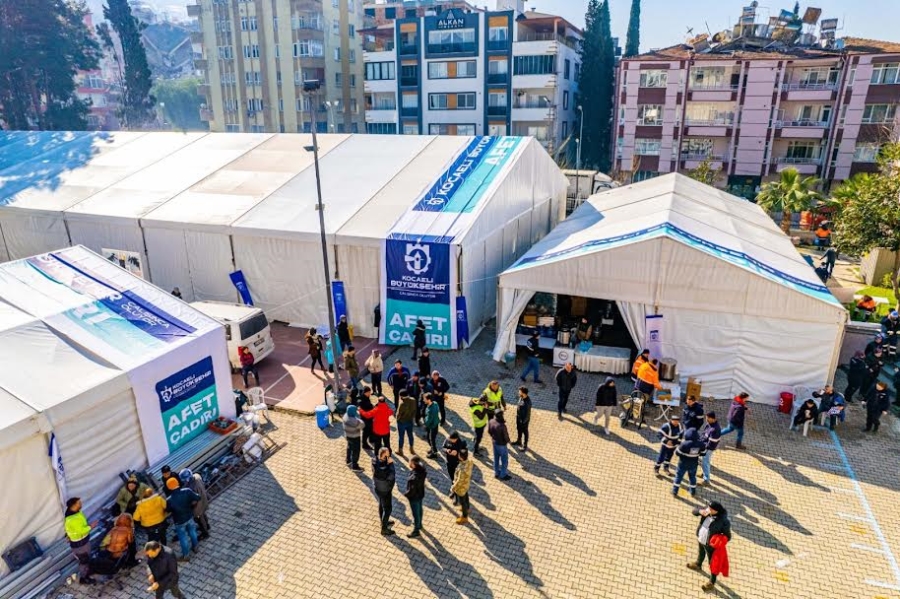 Hatay Defne’ye çadır kent kurulmaya başlandı