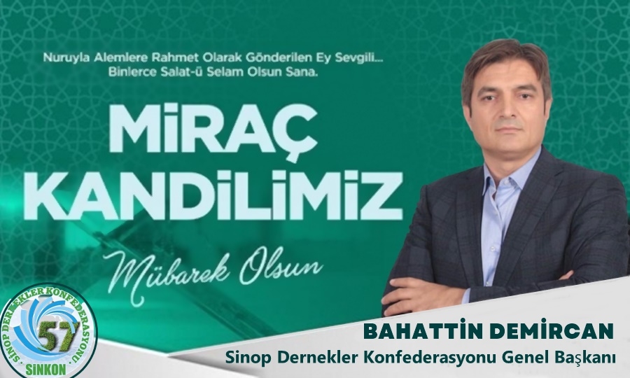 Başkan Demircan Miraç Kandilini Kutladı