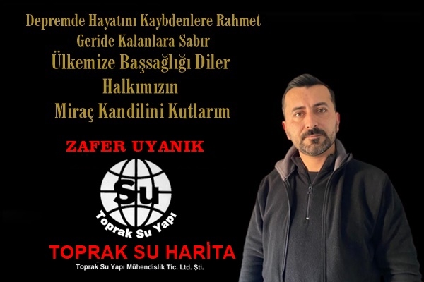 Zafer Uyanık Miraç Kandilini Kutladı