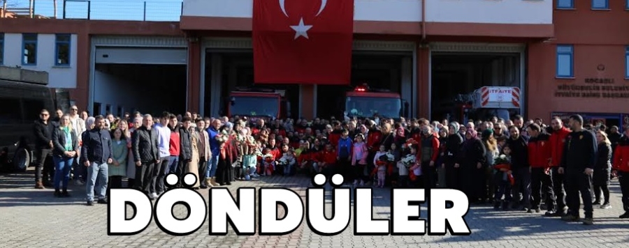 Kahramanlar Kocaeli’ne döndü