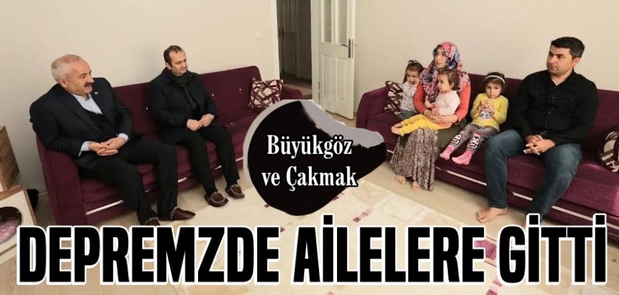 Başkan Büyükgöz’den ilk ziyaret;  Gebze’deki Misafir Depremzede Ailelere
