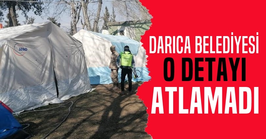 Darıca Belediyesi, deprem bölgesinde salgına karşı önlem alıyor