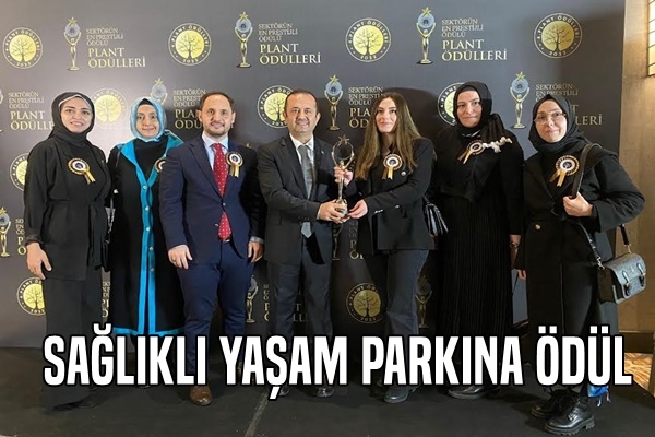 Sağlıklı Yaşam Parkına ödül